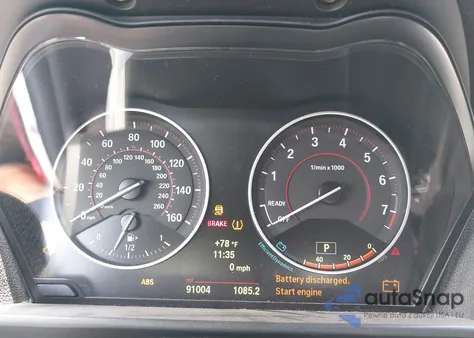 2015 BMW M235 from USA, damaged, VIN WBA1J7C53FV254117